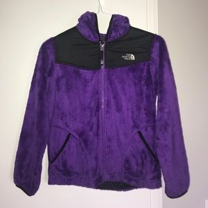 The North Face Girls Large Purple Fleece Jacket